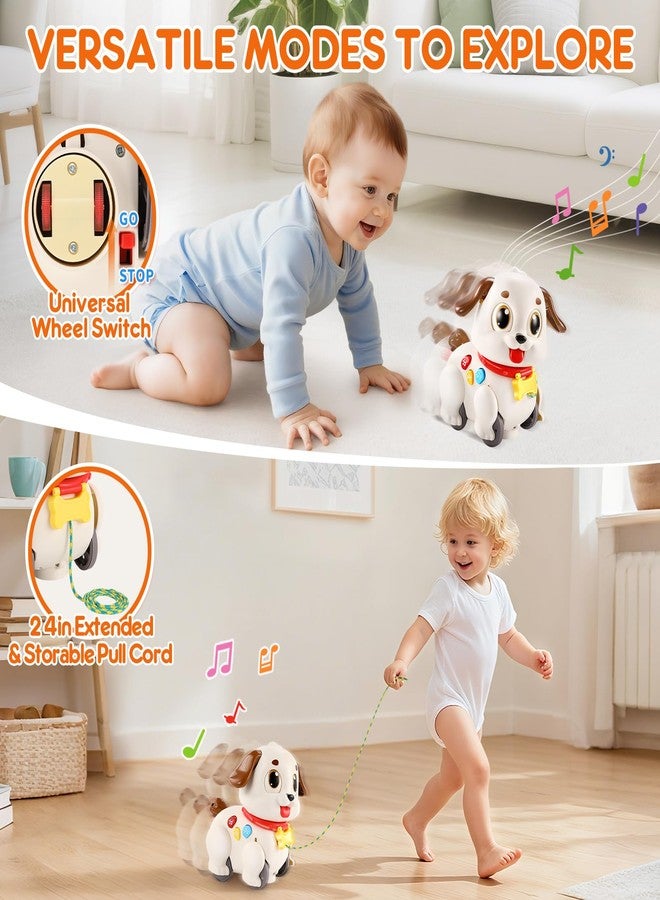 LUDILO Learning Toys for 1 Year Old Boy Girl Gifts: Pull Along Crawling Toy Musical Puppy 6 7 8 9 10 12 18 Month Old Baby Toy 1st Birthday Gifts for Boys Girls Toddler Infant Baby Toys 6-12-18 Months - Image 3